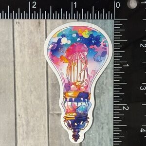 🌀10/$10🌀 Whimsical Light Bulb Reusable Waterproof Vinyl Sticker Decal